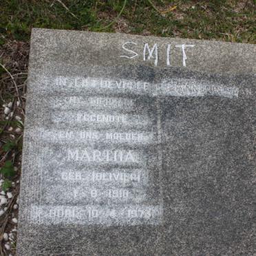 SMIT Martha nee OLIVIER 1910-1973