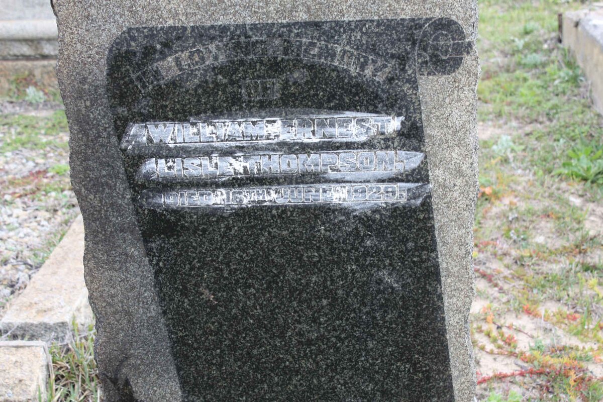 THOMPSON William Ernest Lisle -1926