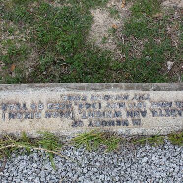 WRIGHT Elizabeth Ann nee RIXON -194?