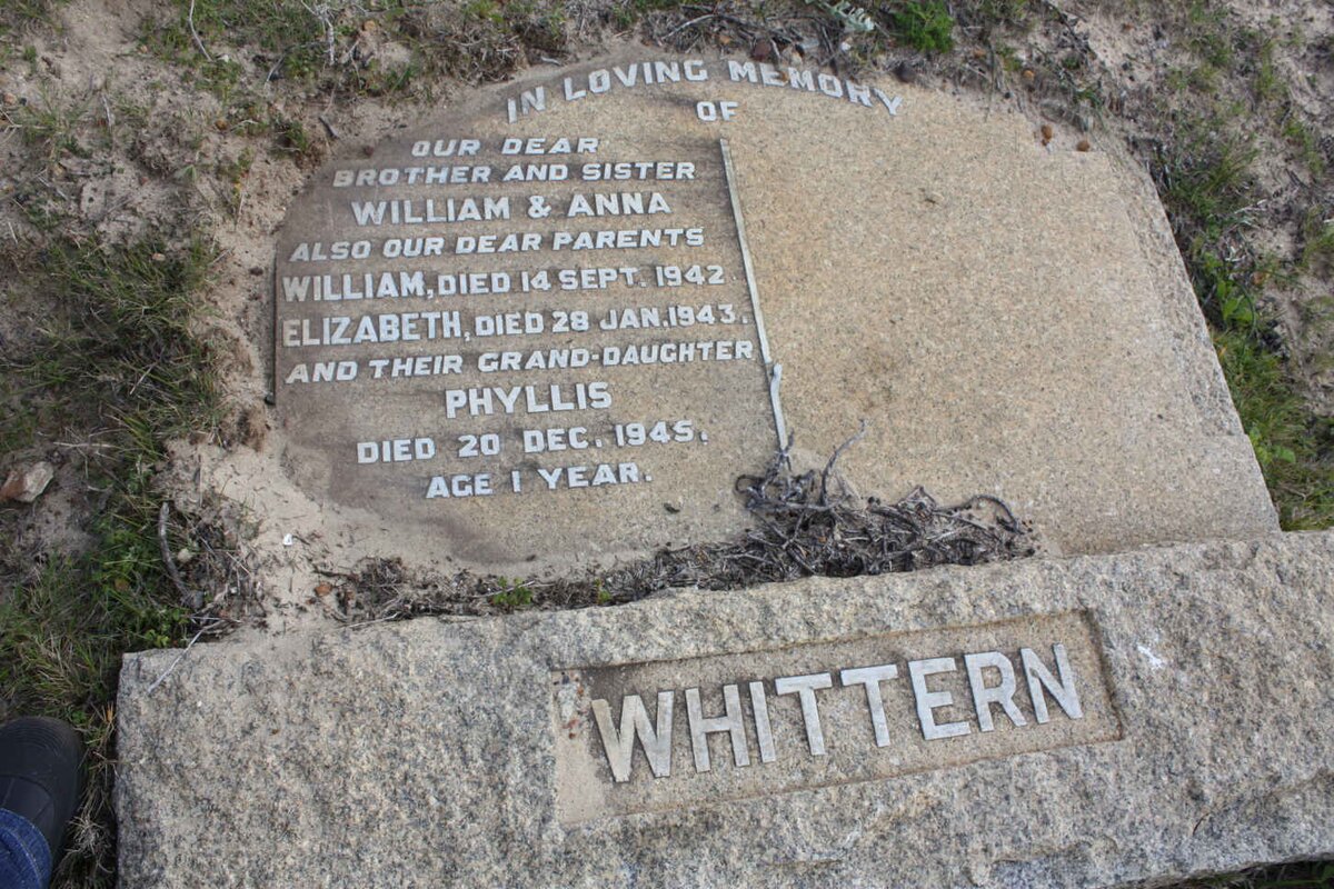 WHITTERN William -1942 &amp; Elizabeth -1943 :: WHITTERN William :: WHITTERN Anna :: WHITTERN PHILLIS -1945