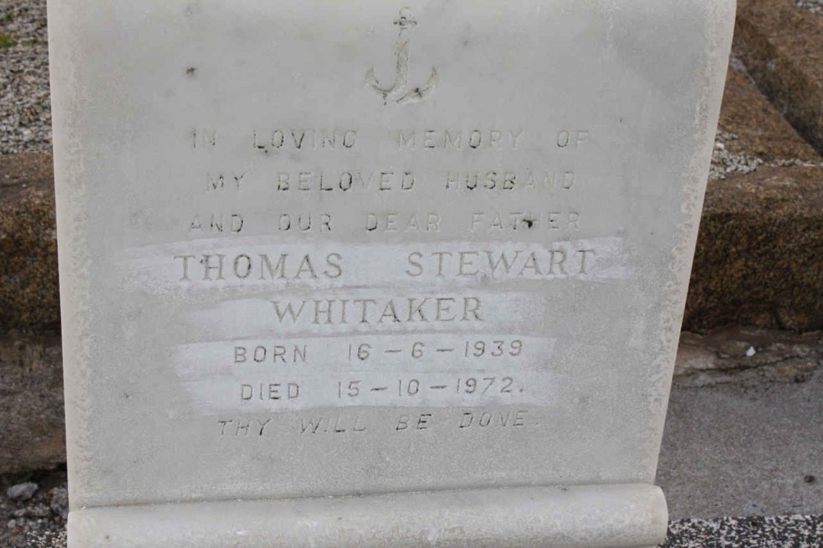 WHITAKER Thomas Stewart 1939-1972