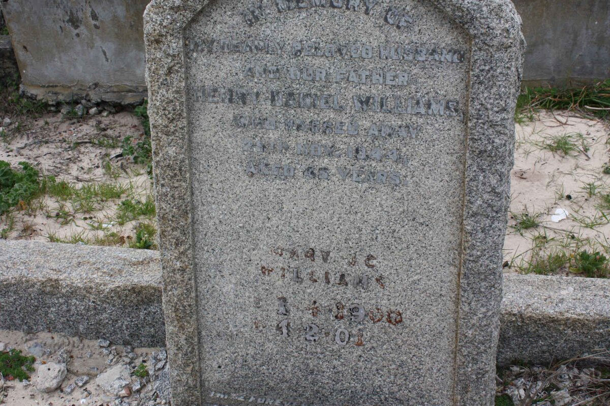 WILLIAMS Daniel -1944 ? &amp; ? 1900