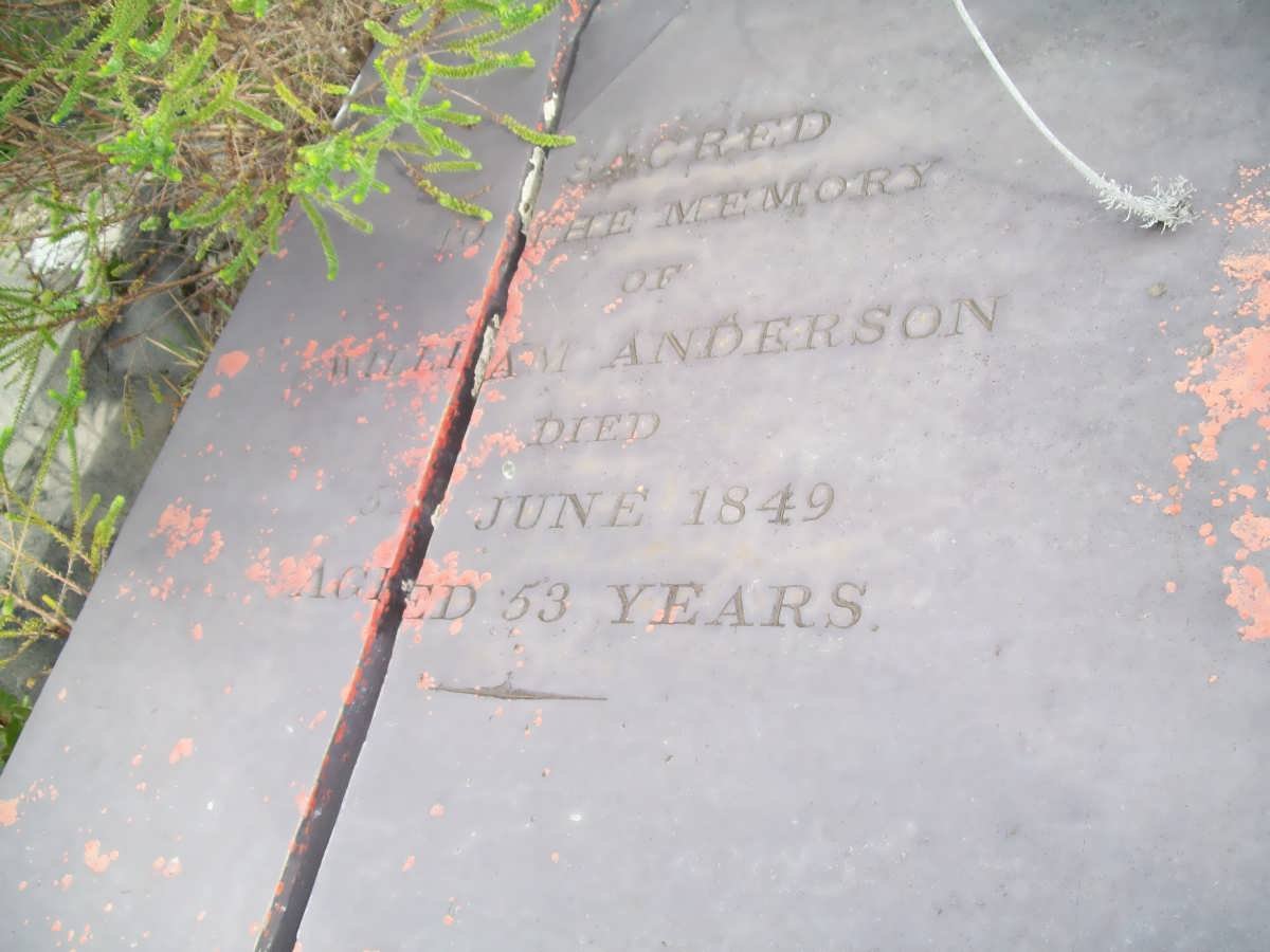 ANDERSON William -1849