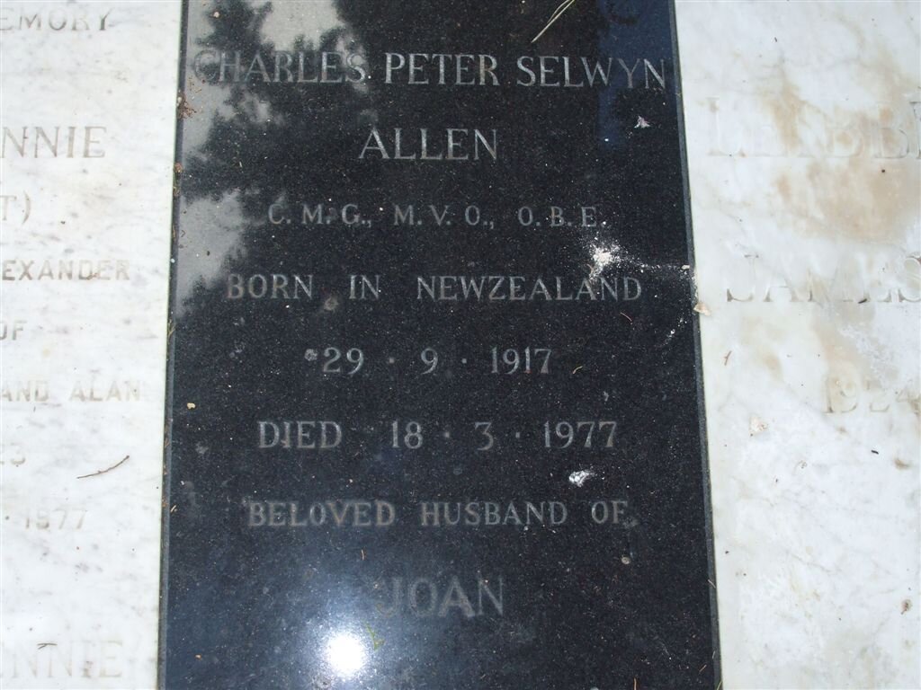 ALLEN Charles Peter Selwyn 1917-1977