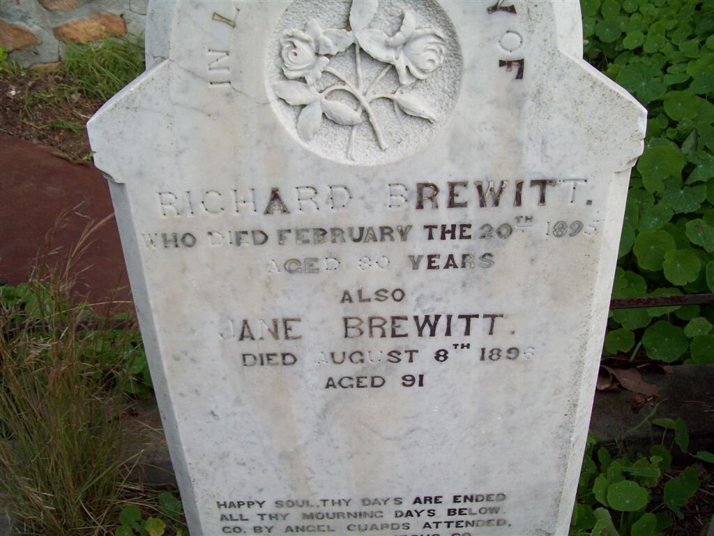 BREWITT Richard -1895 &amp; Jane -1896