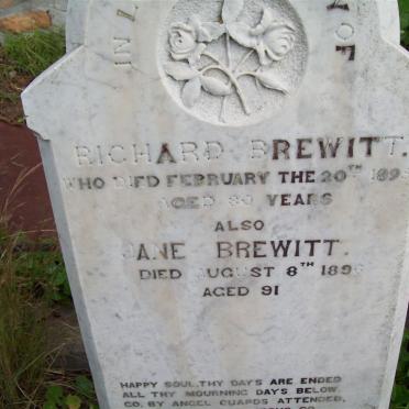 BREWITT Richard -1895 &amp; Jane -1896