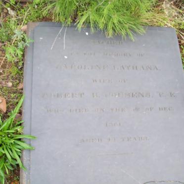 COUSENS Caroline nee LATHANA -1861