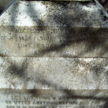 FOTHERINGHAM William -189?