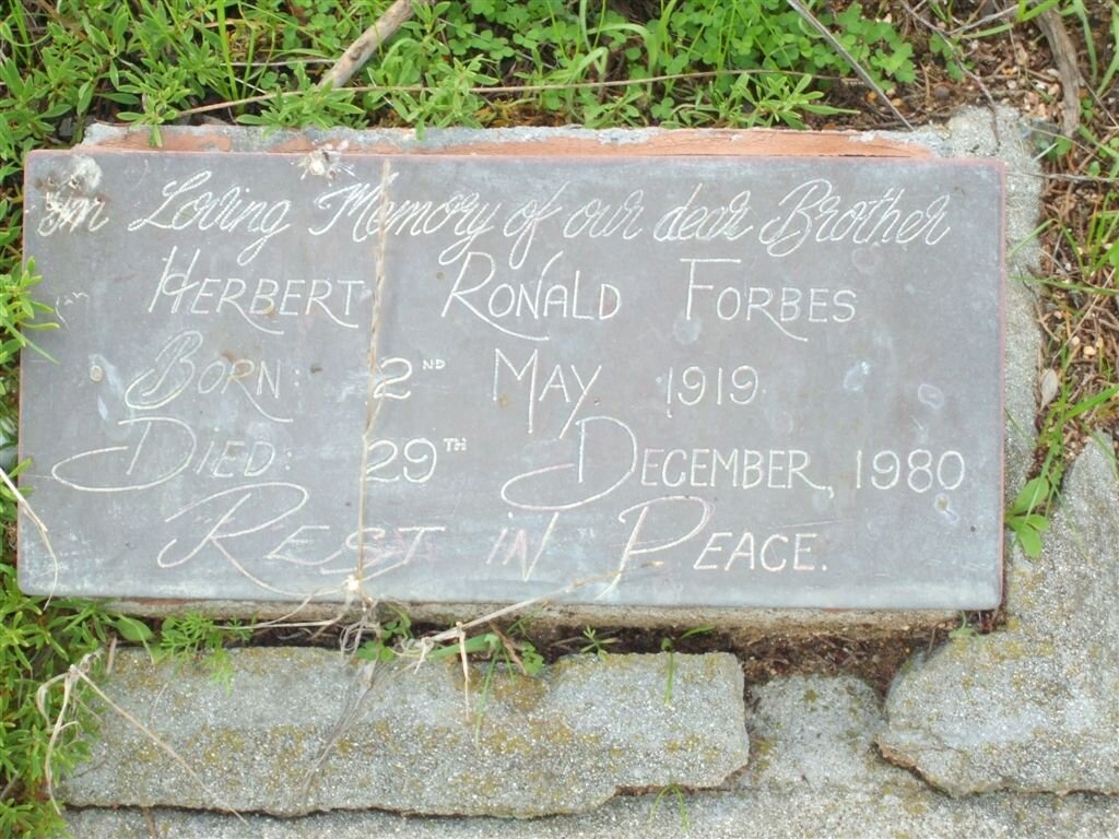 FORBES Herbert Ronald 1919-1980