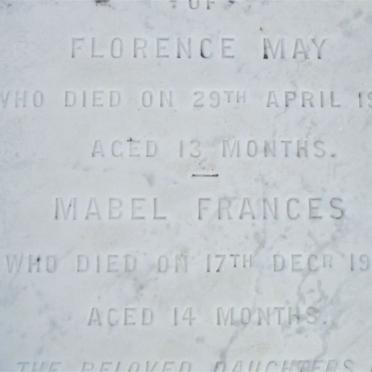 LEWIS Florence May -1900 :: LEWIS Mabel Francis -1902