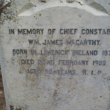 McCARTHY William  James 1830-1882