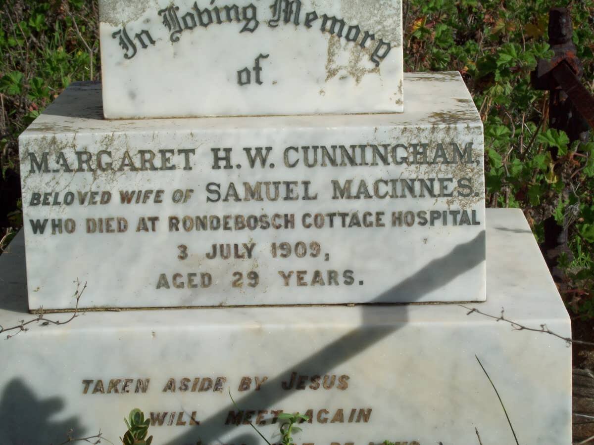 MACINNES Margaret H.W. nee CUNNINGHAM -1909