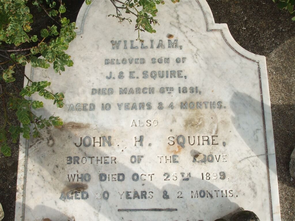 SQUIRE William -1891 :: SQUIRE John H. -1899