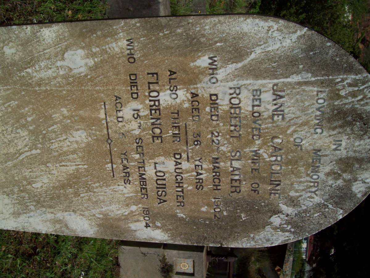 SLATER Jane Caroline -1902 :: SLATER Florence Louisa -1904