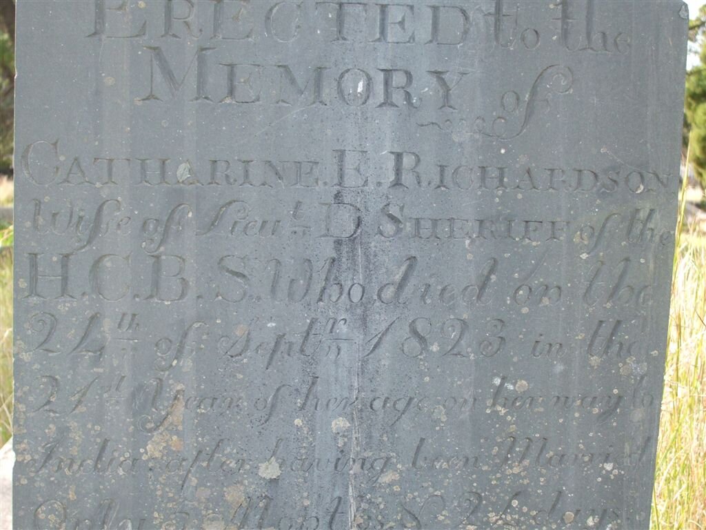 SHERIFF Catherine E. nee RICHARDSON -1823