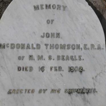 THOMSON John McDonald -1902