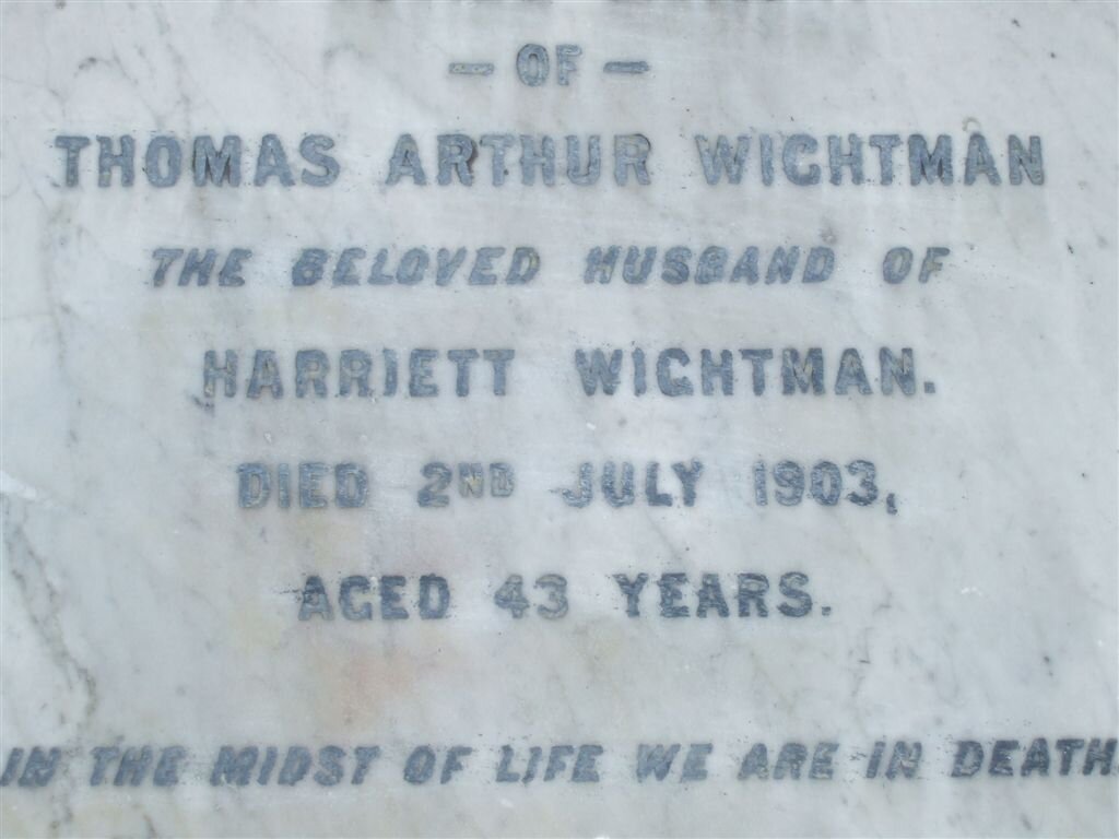 WIGHTMAN Thomas Arthur -1903