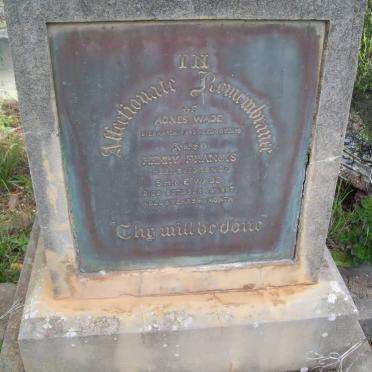 WADE Agnes -1883 :: WADE Henry Francis -1887