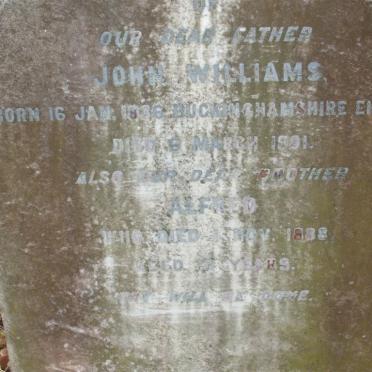 WILLIAMS John 1836-1901 :: WILLIAMS Alfred -1888