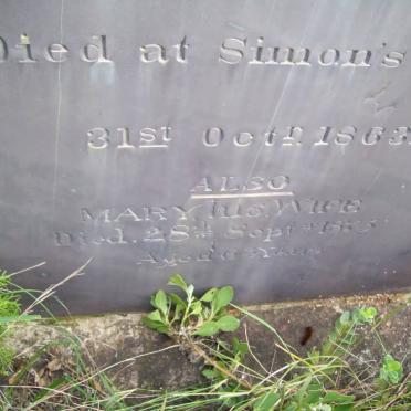 WILLIAMS John B. -1810-1863 &amp; Mary -1835