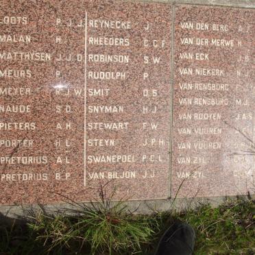 14. Monument in memory of the Boer Prisoners of War at Simonstown who died during the Anglo-Boer War 1899-1902 and buried here