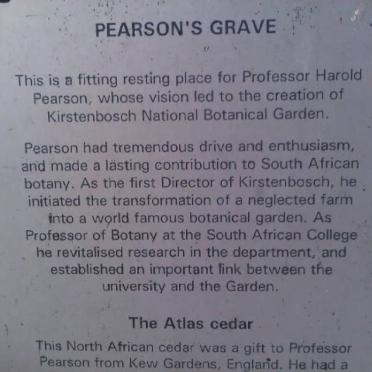 Western Cape, Cape Town, WYNBERG, Kirstenbosch Gardens, Single Grave