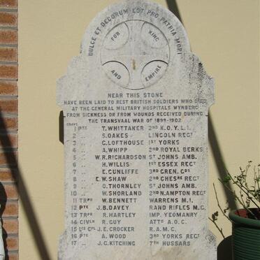 4. British war memorial 1899-1902