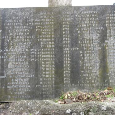 South African War Memorial 1899-1901