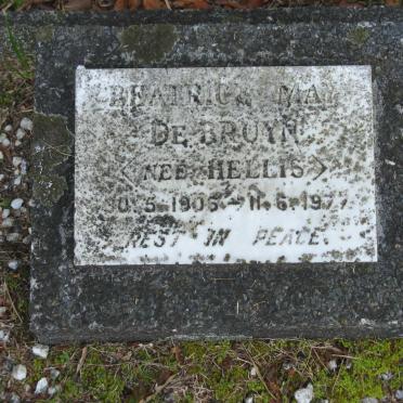 BRUYN Beatrice May, de nee HELLIS 1906-1977