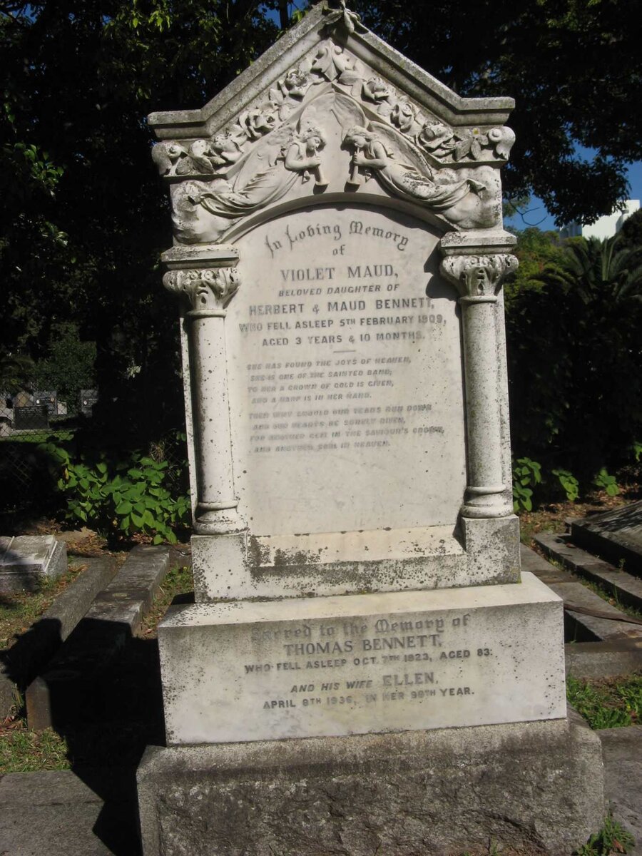 BENNETT Violet Maud :: BENNETT Thomas -1923 &amp; Ellen -1936