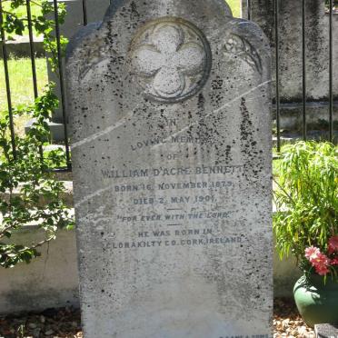 BENNETT William D'Acre 1879-1901