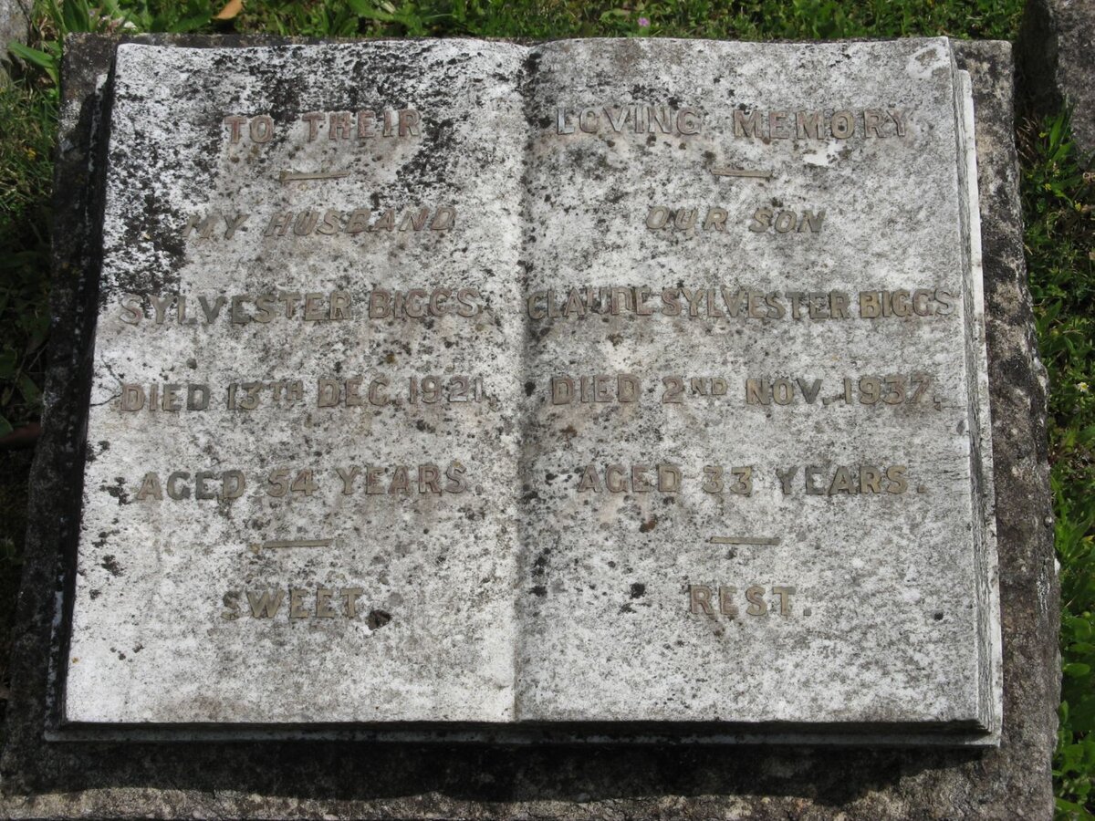 BIGGS Sylvester -1921 :: BIGGS Claude Sylvester -1937