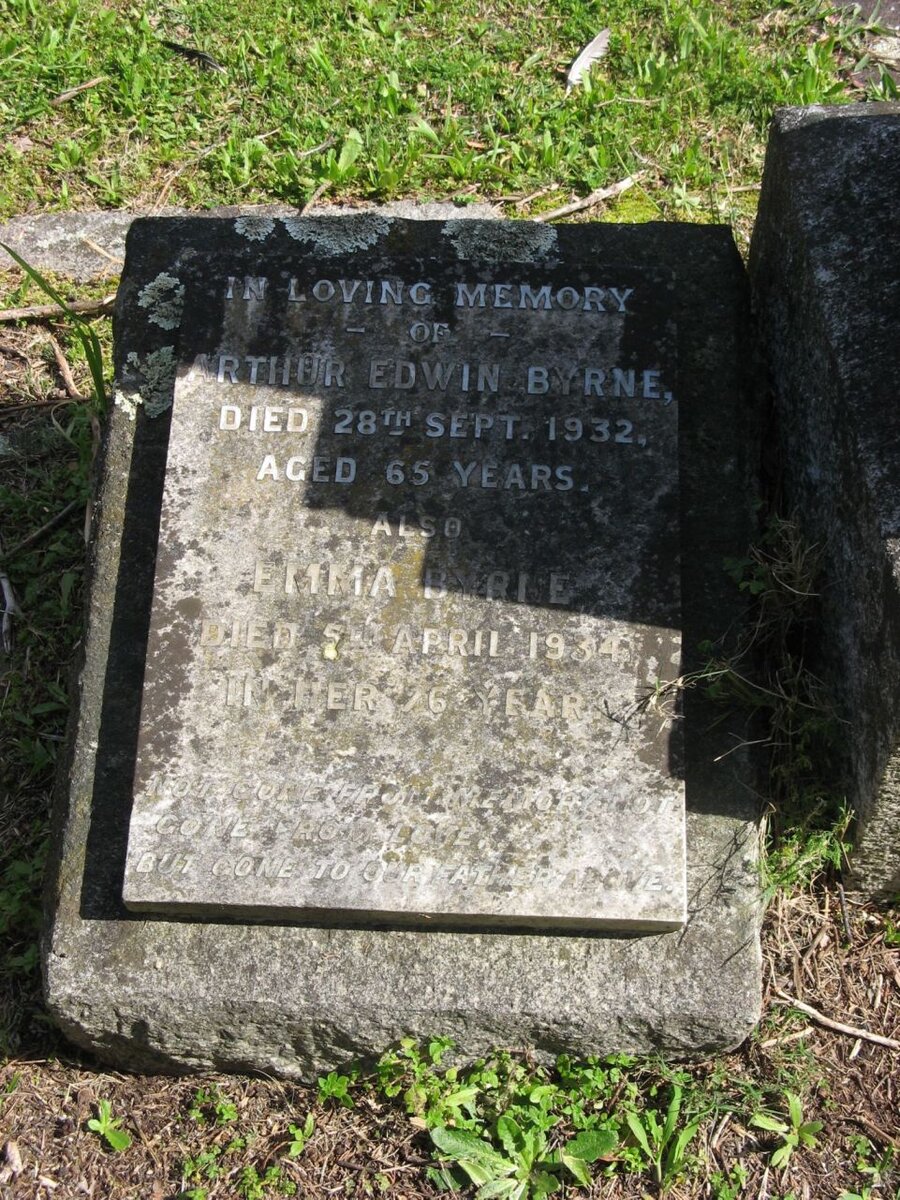 BYRNE Arthur Edwin -1932 &amp; Emma -1934
