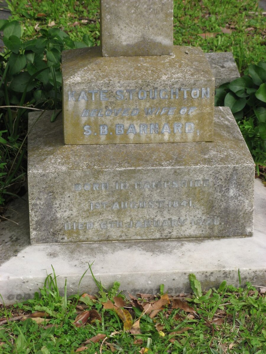 BARNARD Kate S. nee STOUGHTON 1841-1928