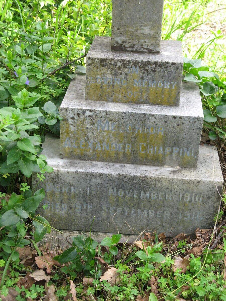 CHIAPPINI Melchior Alexander 1910-191?