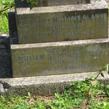 CLARKE William 1843-1903 :: CLARKE William Mortimer 1875-1903