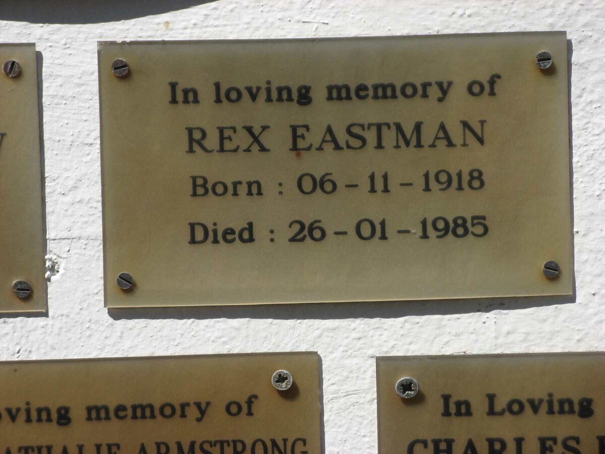 EASTMAN Rex 1918-1985