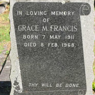 FRANCIS Grace M. 1911-1968
