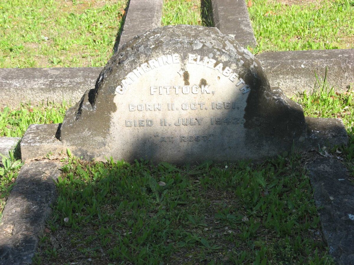 FITTOCK Catherine Elizabeth 1861-1942