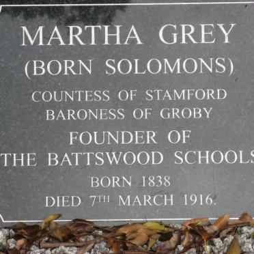 GREY Martha nee SOLOMONS 1838-1916