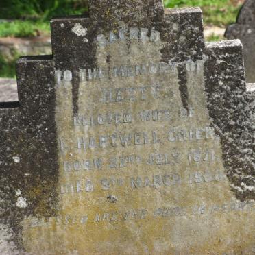 GRIER Hetty -1871-1900