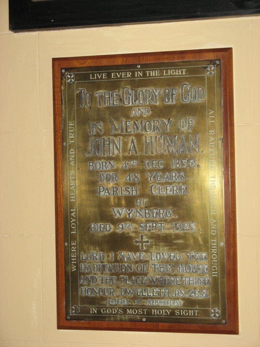 HUMAN John A. 1836-1925