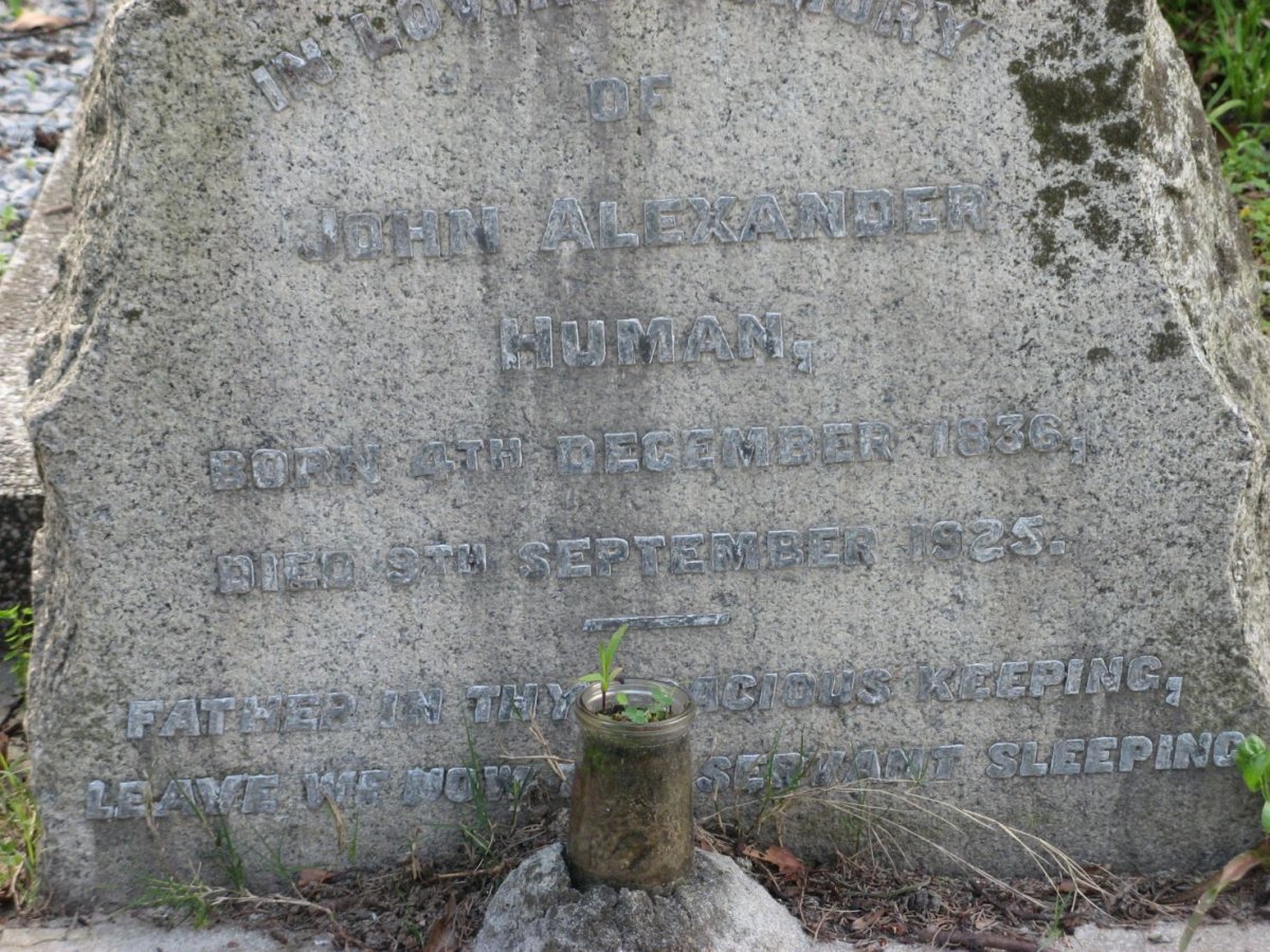 HUMAN John Alexander 1836-1925