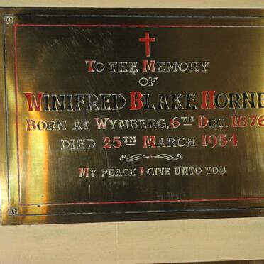 HORNE Winifred Blake 1876-1954