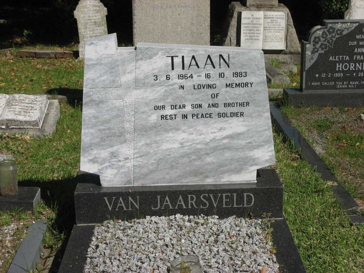 JAARSVELD Tiaan, van 1964-1983