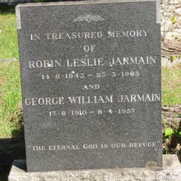 JARMAIN George William 1910-1957 :: JARMAIN Robin Leslie 1943-1965
