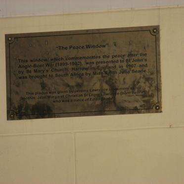 LAWRENCE Jean Margaret Christian St. Leger nee SEARLE