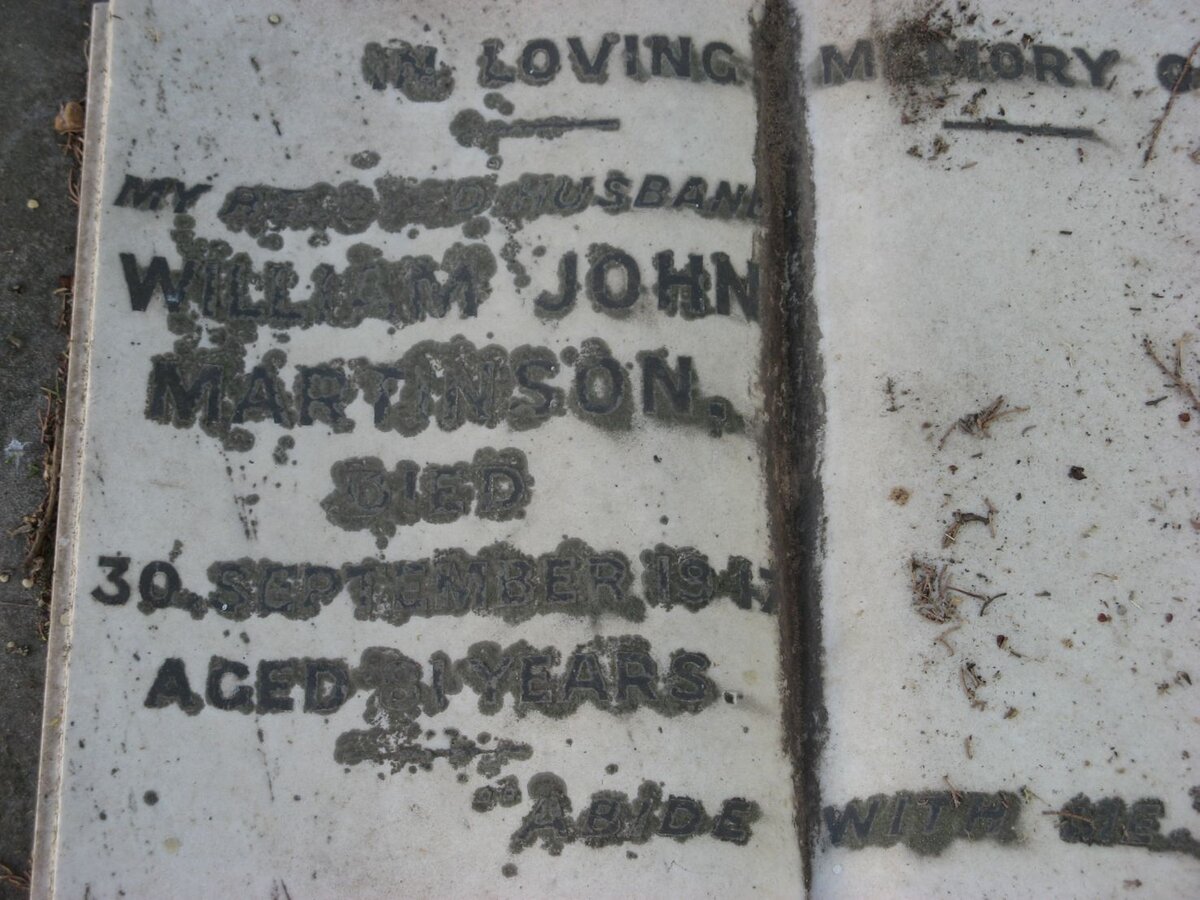 MARTINSON William John -1947