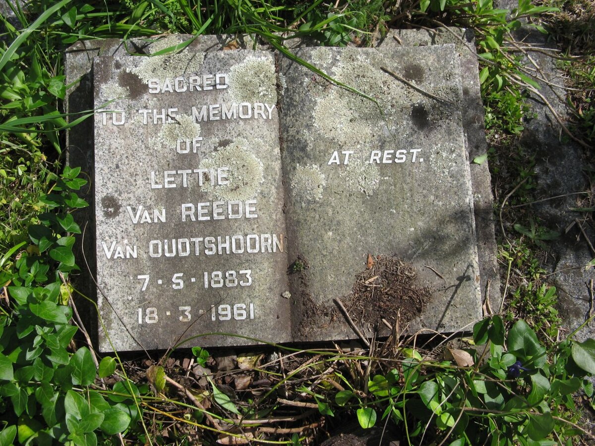 OUDTSHOORN Lettie, van Reede van 1883-1961