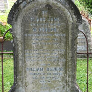 OSBURN William -1910 &amp; Clara Jane 18??-1884